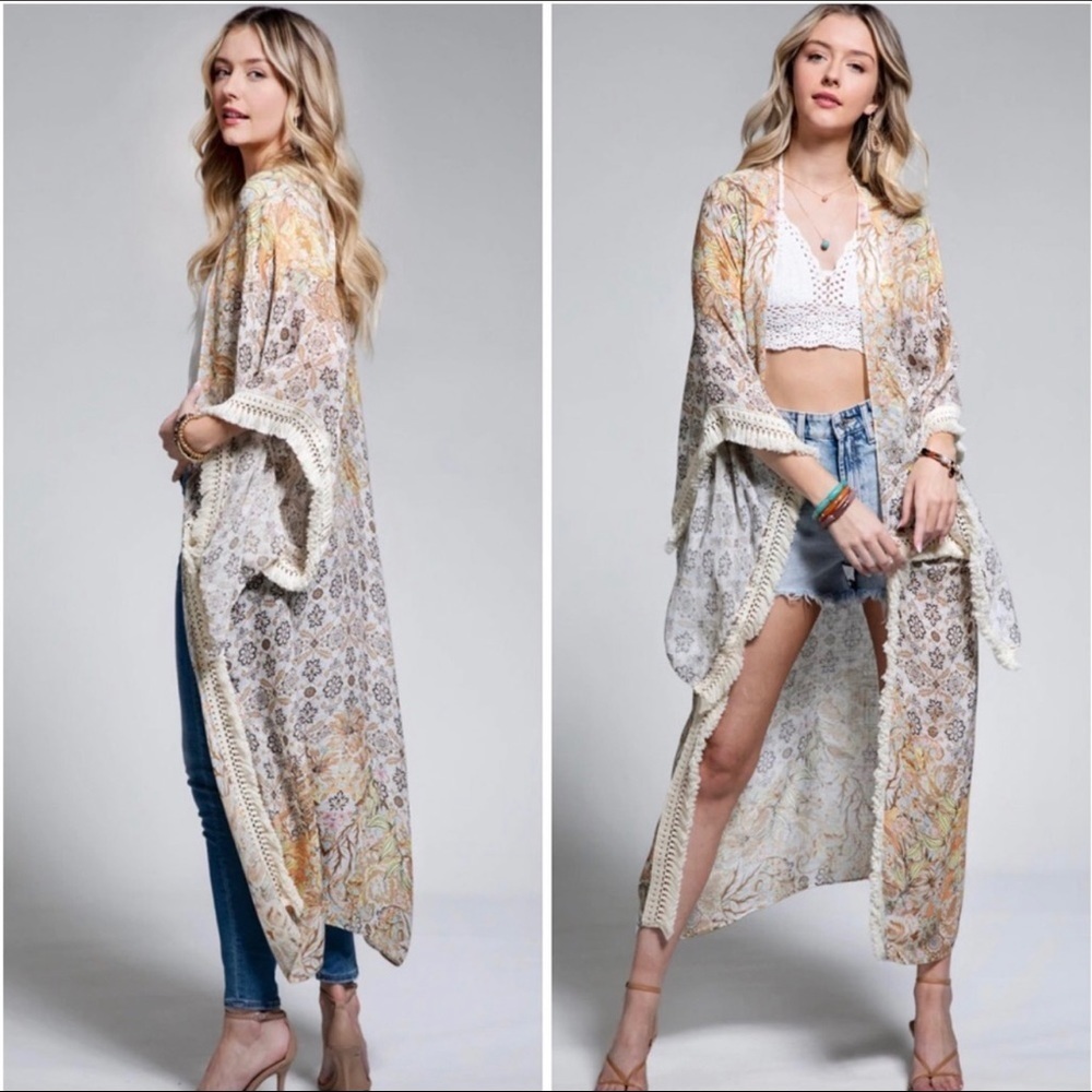 The HAZEL Floral Kimono Duster
